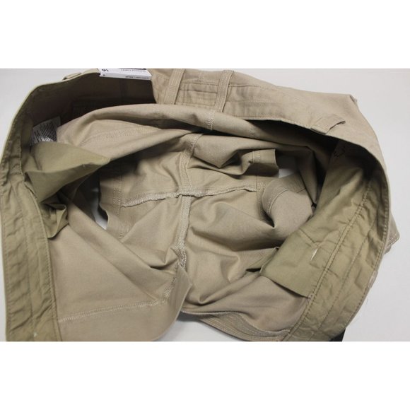 Eddie Bauer women's slightly curvy high‎ rise khaki canvas utility shorts 16 - Picture 8 of 14